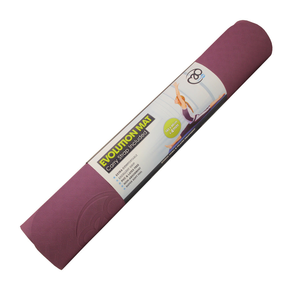 Recycled Yoga Mat With Carry Cord - 4mm