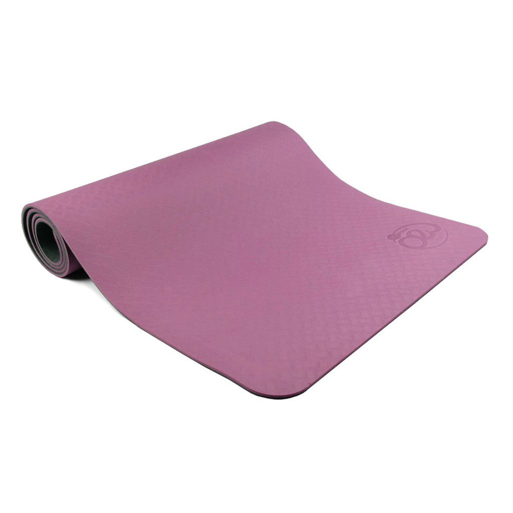 PG traders.Yoga and Exercise mat of 3mm (Light Pink) Yoga Mat with Yoga Mat  Carry Strap 100% Eco Friendly